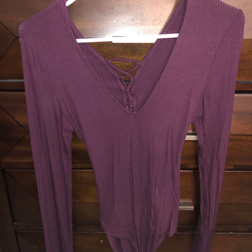 Forever 21 tie back bodysuit